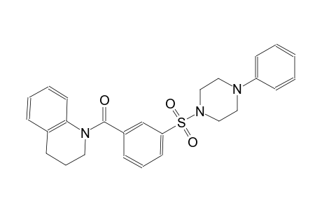 quinoline, 1,2,3,4-tetrahydro-1-[3-[(4-phenyl-1-piperazinyl)sulfonyl]benzoyl]-
