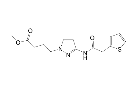 1H-Pyrazole-1-butanoic acid, 3-[[2-(2-thienyl)acetyl]amino]-, methyl ester