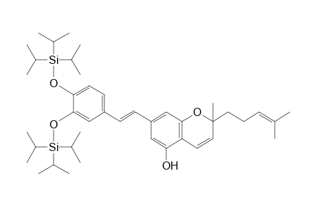 (E)-7-[3,4-Bis(triisopropylsiloxy)styryl]-2-methyl-2-(4-methylpent-3-enyl)-2H-chromen-5-ol
