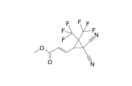 Methyl 3-(1,1'-dicyano-2,2'-bis(rtifluoromethyl)cycloprop-3'-yl)acrylate
