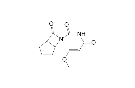 (+-)-6-Aza-6-(3-methoxyacryloylaminocarbonyl)bicyclo[3.2.0]hept-3-en-7-one