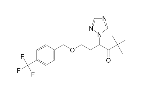 3-Hexanone, 2,2-dimethyl-4-(1H-1,2,4-triazol-1-yl)-6-[[4-(trifluoromethyl)phenyl]methoxy]-