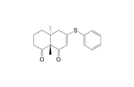 trans-3-(phenylthio)-5,6,4a,8a-tetrahydro-4a,8a-di-methylanphthalene-1,8-(4H,7H)-dione