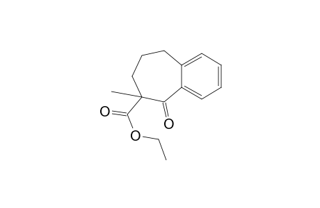 5-keto-6-methyl-8,9-dihydro-7H-benzocycloheptene-6-carboxylic acid ethyl ester