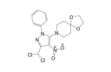 8-[3-(dichloromethyl)-4-nitro-1-phenyl-1H-pyrazol-5-yl]-1,4-dioxa-8-azaspiro[4.5]decane