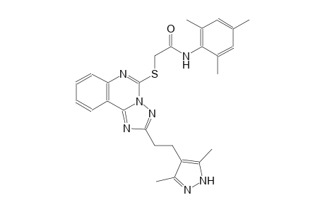 acetamide, 2-[[2-[2-(3,5-dimethyl-1H-pyrazol-4-yl)ethyl][1,2,4]triazolo[1,5-c]quinazolin-5-yl]thio]-N-(2,4,6-trimethylphenyl)-