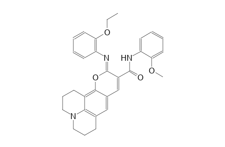 1H,5H,11H-[1]benzopyrano[6,7,8-ij]quinolizine-10-carboxamide, 11-[(2-ethoxyphenyl)imino]-2,3,6,7-tetrahydro-N-(2-methoxyphenyl)-, (11Z)-