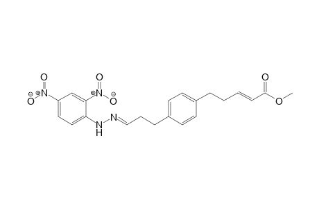 Methyl 5-[4'-(3"-oxopropyl)phenyl]-2-pentenoate - 3"-[2,4-Dinitrophenylhydrazone]