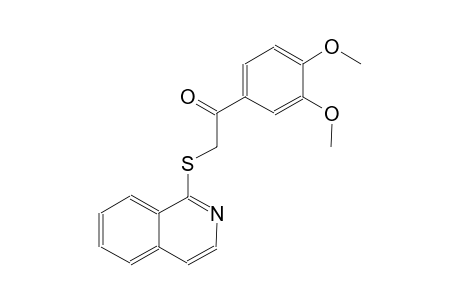 ethanone, 1-(3,4-dimethoxyphenyl)-2-(1-isoquinolinylthio)-