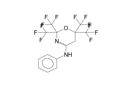 4-PHENYLAMINO-2,2,6,6-TETRAKIS(TRIFLUOROMETHYL)-5,6-DIHYDRO-2H-1,3-OXAZINE