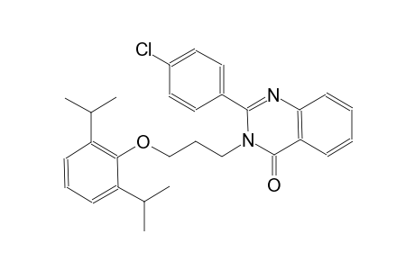 2-(4-chlorophenyl)-3-[3-(2,6-diisopropylphenoxy)propyl]-4(3H)-quinazolinone