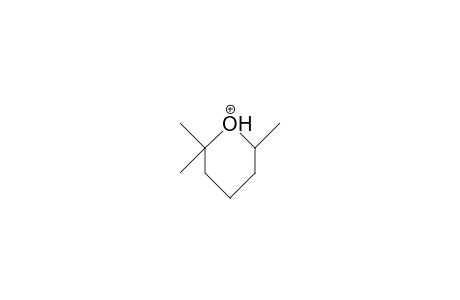 Protonated 2,2,6-trimethyl-tetrahydro-pyran