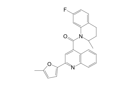 (7-fluoro-2-methyl-3,4-dihydro-2H-quinolin-1-yl)-[2-(5-methyl-furan-2-yl)-quinolin-4-yl]-methanone