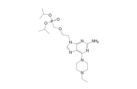 Diisopropyl{2-[2-amino-6-(4-ethylpiperazine-1-yl)-9H-purine-9-yl]ethoxy}methylphosphonate