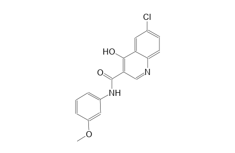 3-quinolinecarboxamide, 6-chloro-4-hydroxy-N-(3-methoxyphenyl)-
