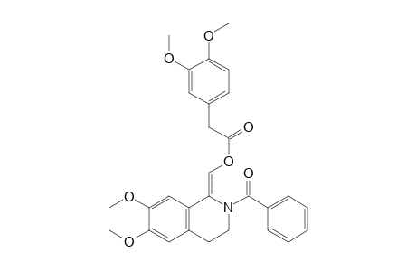 Isoquinoline, 1-[(acetyloxy)(3,4-dimethoxyphenyl)methylene]-2-benzoyl-1,2,3,4-tetrahydro-6,7-dimethoxy-, (Z)-