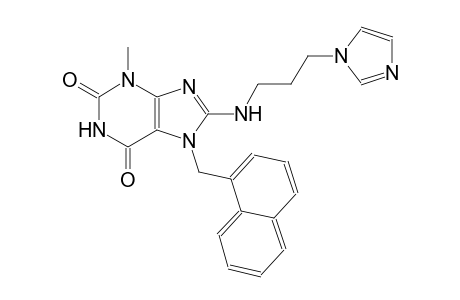 8-{[3-(1H-imidazol-1-yl)propyl]amino}-3-methyl-7-(1-naphthylmethyl)-3,7-dihydro-1H-purine-2,6-dione