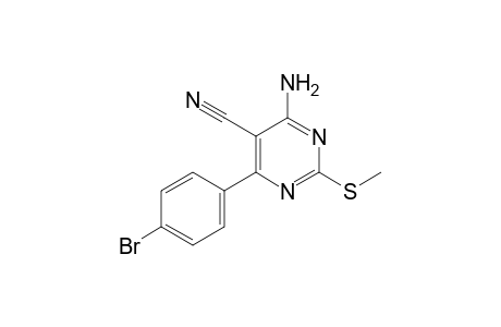 4-Amino-6-(4-bromophenyl)-2-methylthiopyrimidine-5-carbonitrile