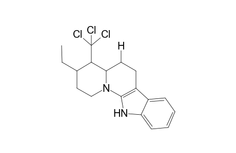 3-.alpha.-H-3-ethyl-4-(trichloromethyl)-2,3,4,5,11,12-hexahydro-5aH-indolo[2,3-a]quinolizidine