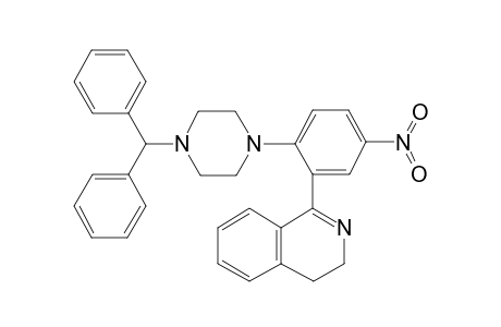 1-[2-(4-benzhydrylpiperazin-1-yl)-5-nitro-phenyl]-3,4-dihydroisoquinoline