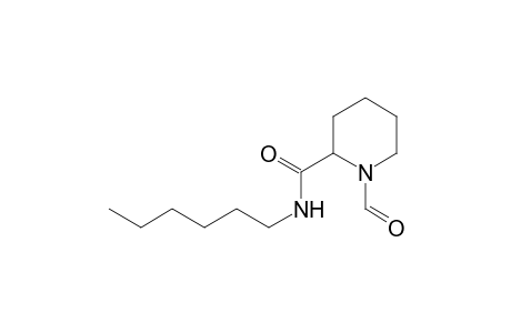 2-Piperidinecarboxamide, 1-formyl-N-hexyl-
