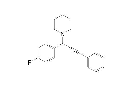 1-(1-(4-flurophenyl)-3-phenylprop-2-yn-1-yl)piperidine