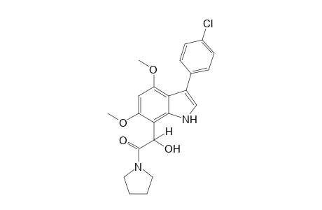 2-(3'-(4"-Chlorophenyl)-4',6'-dimethoxyindol-7'-yl)-2-hydroxyethano-1-pyrrolidide