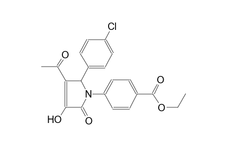 ethyl 4-[3-acetyl-2-(4-chlorophenyl)-4-hydroxy-5-oxo-2,5-dihydro-1H-pyrrol-1-yl]benzoate