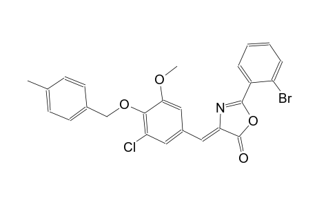 (4Z)-2-(2-bromophenyl)-4-{3-chloro-5-methoxy-4-[(4-methylbenzyl)oxy]benzylidene}-1,3-oxazol-5(4H)-one