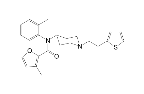 3-Methyl-N-2-methylphenyl-N-(1-[2-(thiophen-2-yl)ethyl]piperidin-4-yl)furan-2-carboxamide