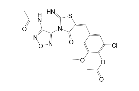 acetamide, N-[4-[(5E)-5-[[4-(acetyloxy)-3-chloro-5-methoxyphenyl]methylene]-2-imino-4-oxothiazolidinyl]-1,2,5-oxadiazol-3-yl]-