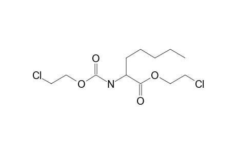 2-Aminocaprylic acid, N-(2-chloroethoxycarbonyl)-, chloroethyl ester