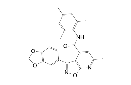 3-(1,3-benzodioxol-5-yl)-N-mesityl-6-methylisoxazolo[5,4-b]pyridine-4-carboxamide
