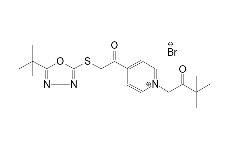 4-{[(5-tert-butyl-1,3,4-oxadiazol-2-yl)sulfanyl]acetyl}-1-(3,3-dimethyl-2-oxobutyl)pyridinium bromide