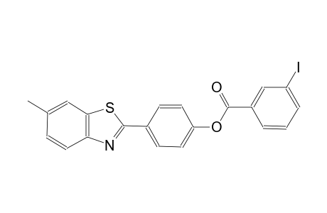 benzoic acid, 3-iodo-, 4-(6-methyl-2-benzothiazolyl)phenyl ester