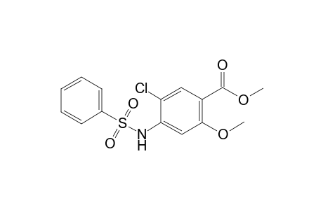 Methyl 5-chloro-2-methoxy-4-[(phenylsulfonyl)amino]benzoate