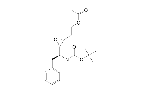 (3R,4R,5S)-2-BENZYL-5-((TERT.-BUTOXYCARBONYL)-AMINO)-3,4-EPOXY-6-PHENYLHEXYL-ACETATE