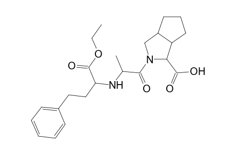 2-[2-[(1-carbethoxy-3-phenyl-propyl)amino]propanoyl]-3,3a,4,5,6,6a-hexahydro-1H-cyclopenta[c]pyrrole-3-carboxylic acid