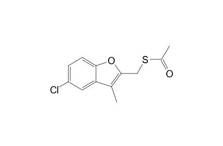 S-(5-Chloro-3-methylbenzofuran-2-yl)methyl Thioacetate