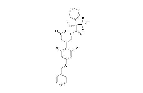 1-O-(S)-2-METHOXY-2-PHENYL-2-(TRIFLUOROMETHYL)-ACETIC-ACID-(2S)-2-(4-BENZYLOXY-2,6-DIBROMOPHENYL)-3-NITROPROPAN