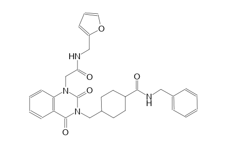 N-benzyl-4-[(1-{2-[(2-furylmethyl)amino]-2-oxoethyl}-2,4-dioxo-1,4-dihydro-3(2H)-quinazolinyl)methyl]cyclohexanecarboxamide