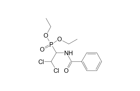 (1-Benzoylamino-2,2-dichloro-ethyl)-phosphonic acid diethyl ester