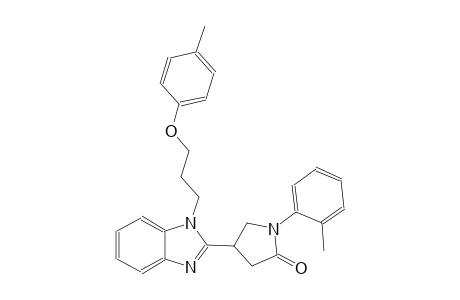 4-{1-[3-(4-methylphenoxy)propyl]-1H-benzimidazol-2-yl}-1-(2-methylphenyl)-2-pyrrolidinone