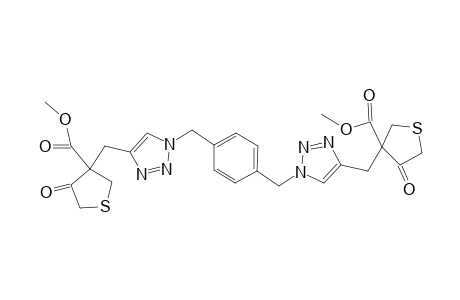 1,4-Bis{[4-(3-methoxycarbonyl-4-oxotetrahydro-3-thienyl)methyl-[1,2,3]triazole-1-yl]methyl}benzene