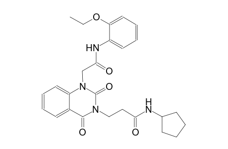 N-cyclopentyl-3-(1-[2-(2-ethoxyanilino)-2-oxoethyl]-2,4-dioxo-1,4-dihydro-3(2H)-quinazolinyl)propanamide