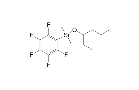 Hexan-3-ol, dimethylpentafluorophenylsilyl ether