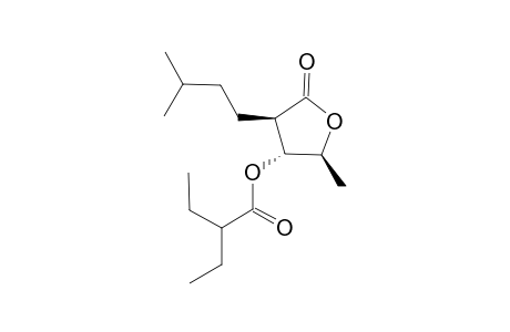 (2S,3R,4R)-4-Isopentyl-2-methyl-5-oxotetrahydrofuran-3-yl 2-ethylbutanoate