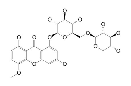 1-O-PRIMEVEROSYL-3,8-DIHYDROXY-5-METHOXYXANTHONE