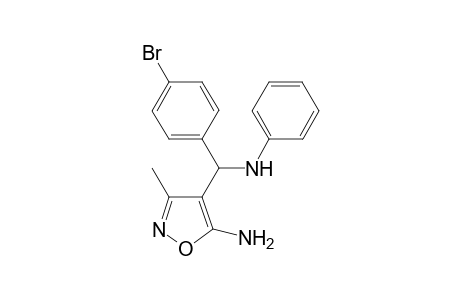5-Amino-4-[(4-bromophenyl)(phenylamino)methyl]-3-methyl-isoxazole