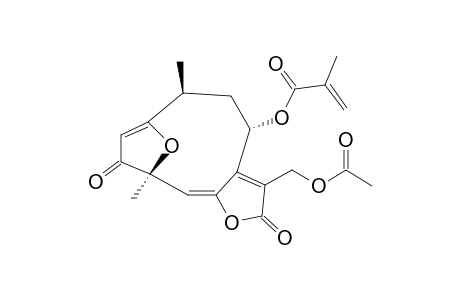 8-ALPHA-(2-METHYLACRYLOYLOXY)-3-OXO-1-DESOXY-1,2-DEHYDRO-HIRSUTINOLIDE-13-O-ACETATE